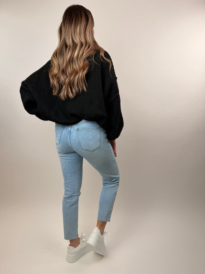 Mom Jeans Luna mit Leogürtel (2777C)