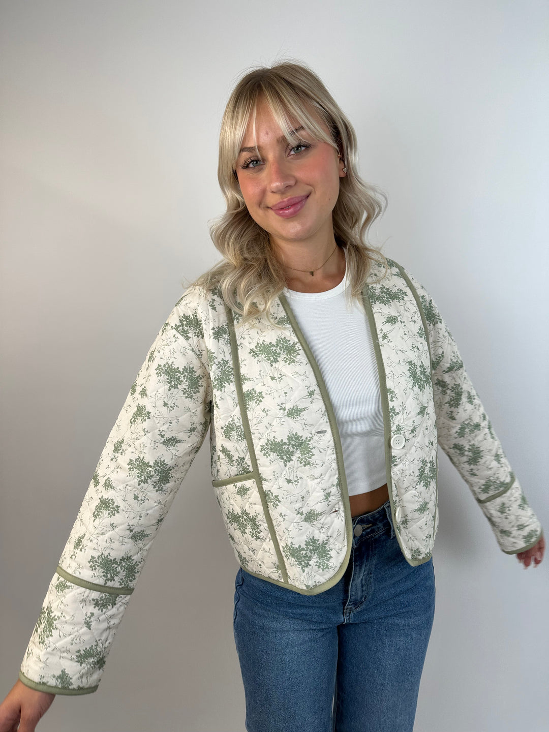 Gesteppte Baumwolljacke Autmn Blooms