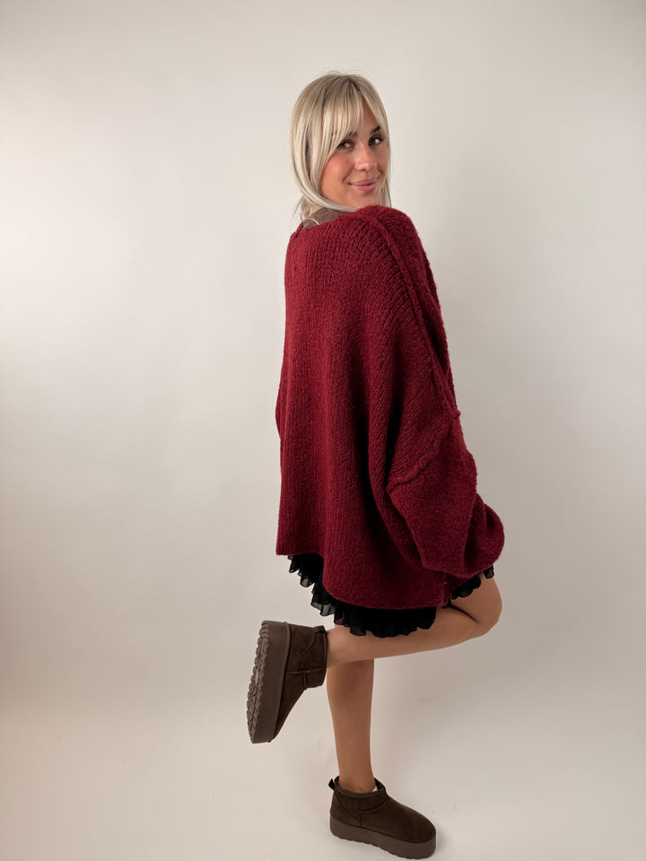 Kurzer Oversize Cardigan Super Cozy