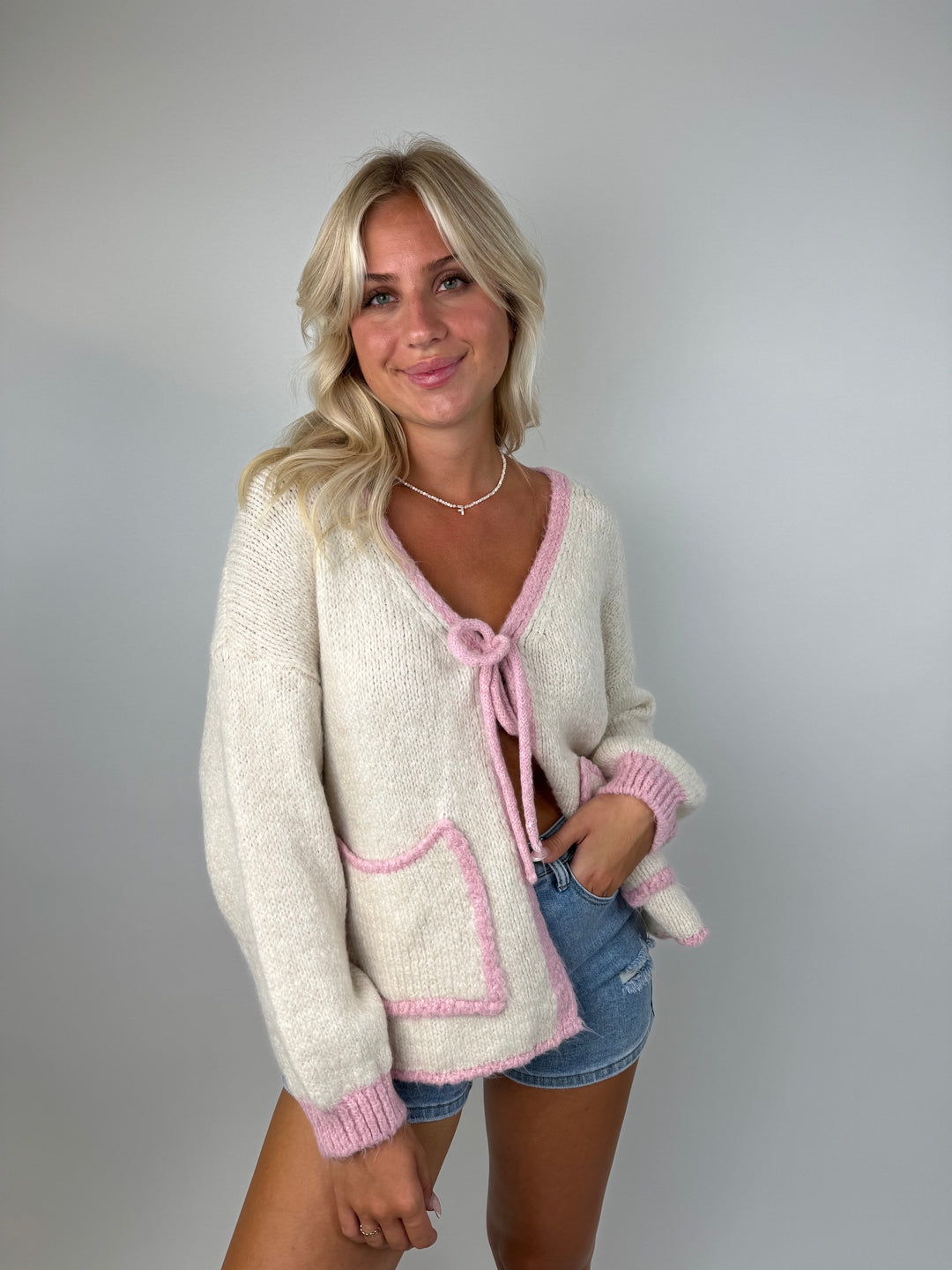 Oversize Cardigan Pretty Pastell