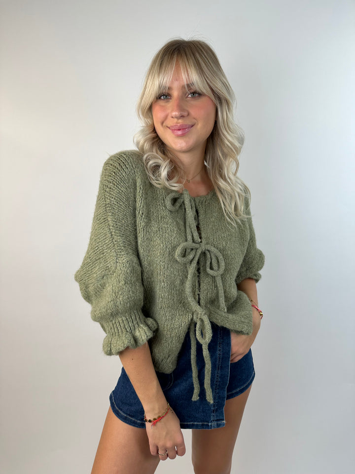 Cardigan mit Schleifen Lilly (3/4-Arm)