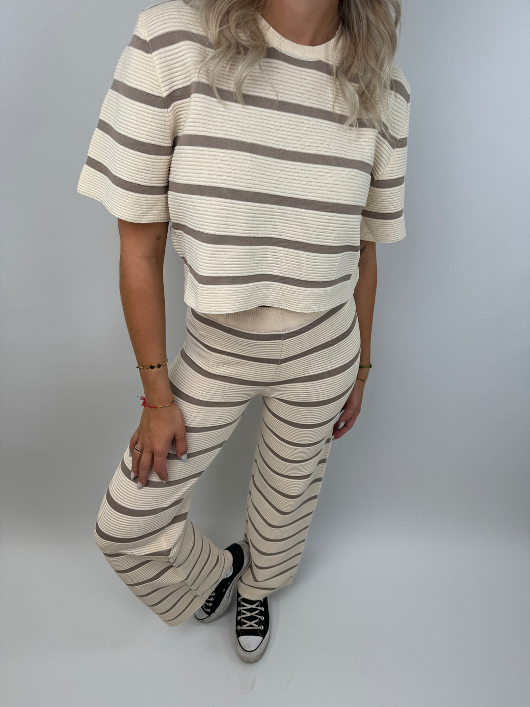 Cropped T-Shirt Sandy Stripes