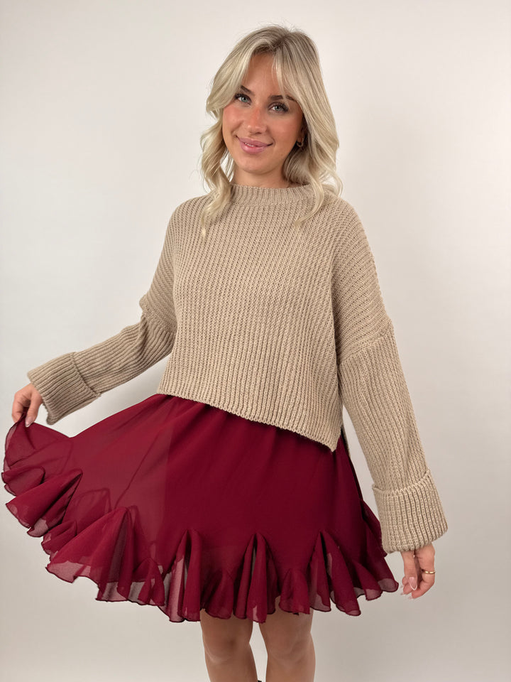 Cropped Strickpullover Emilia