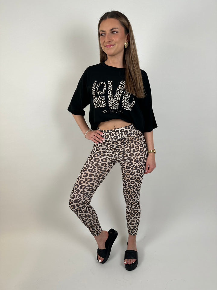 Leggings mit Leoprint Alva