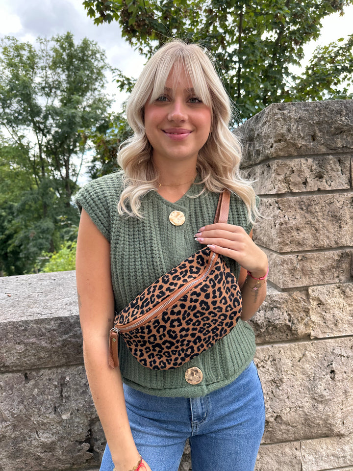 Crossbody Bag mit Leoprint Wild Autumn