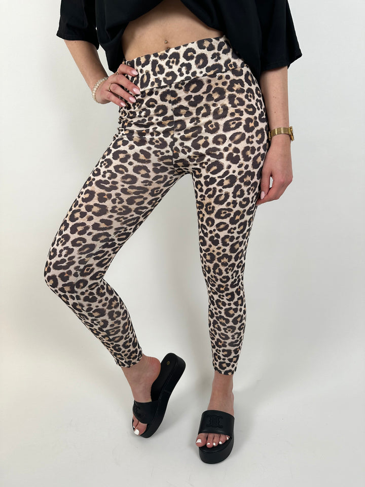 Leggings mit Leoprint Alva