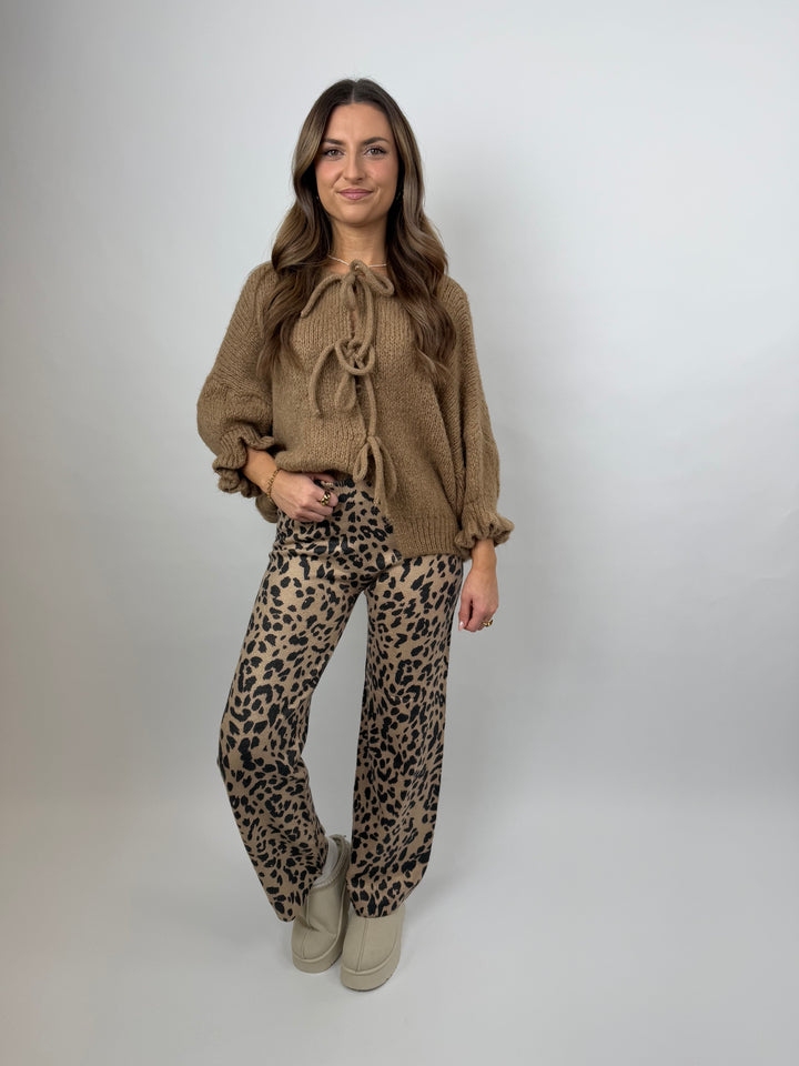 Comfy Hose mit Leoprint