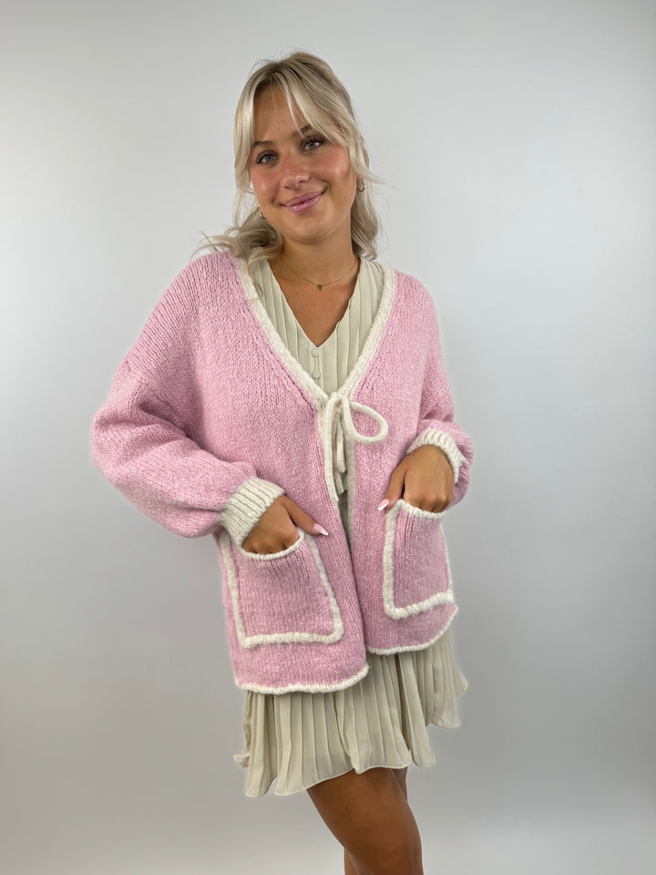 Oversize Cardigan Pretty Pastell