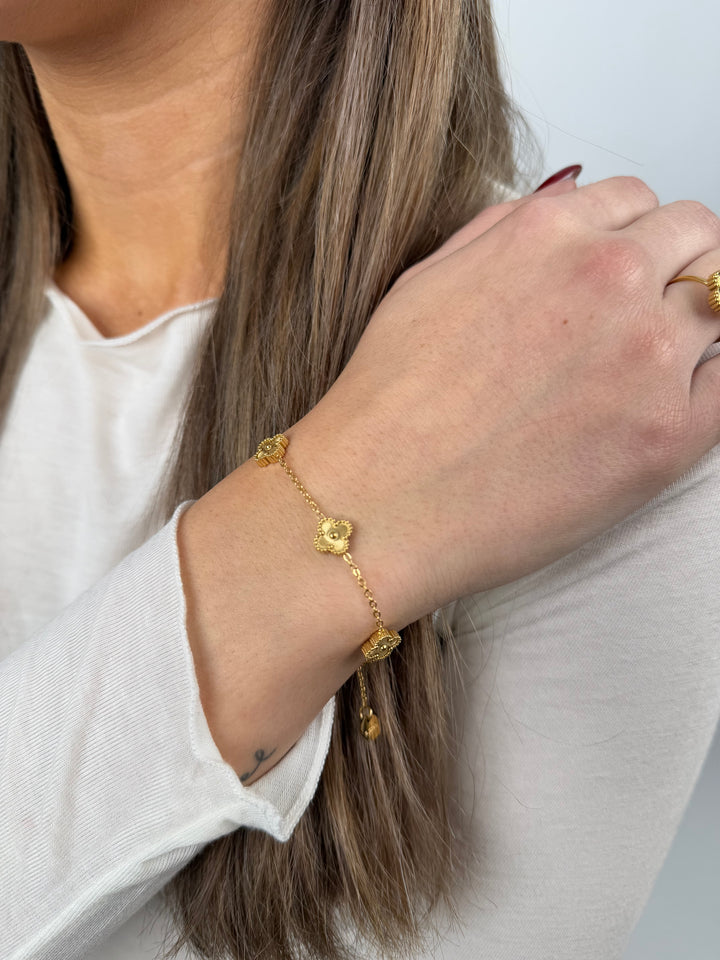 Armband Golden Clover