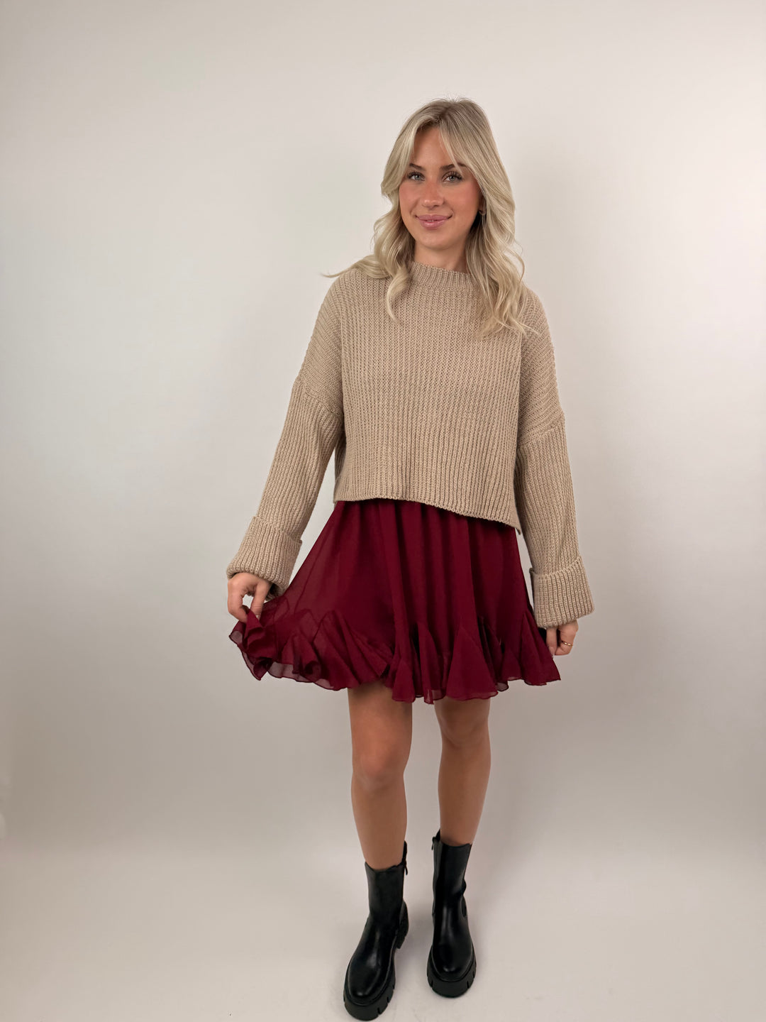 Cropped Strickpullover Emilia