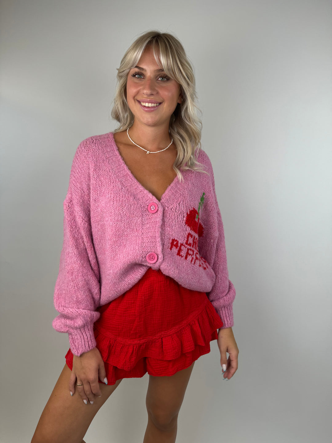 Oversize Cardigan Cherry Perfector