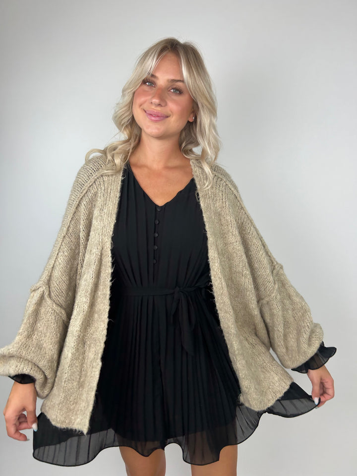 Kurzer Oversize Cardigan Super Cozy