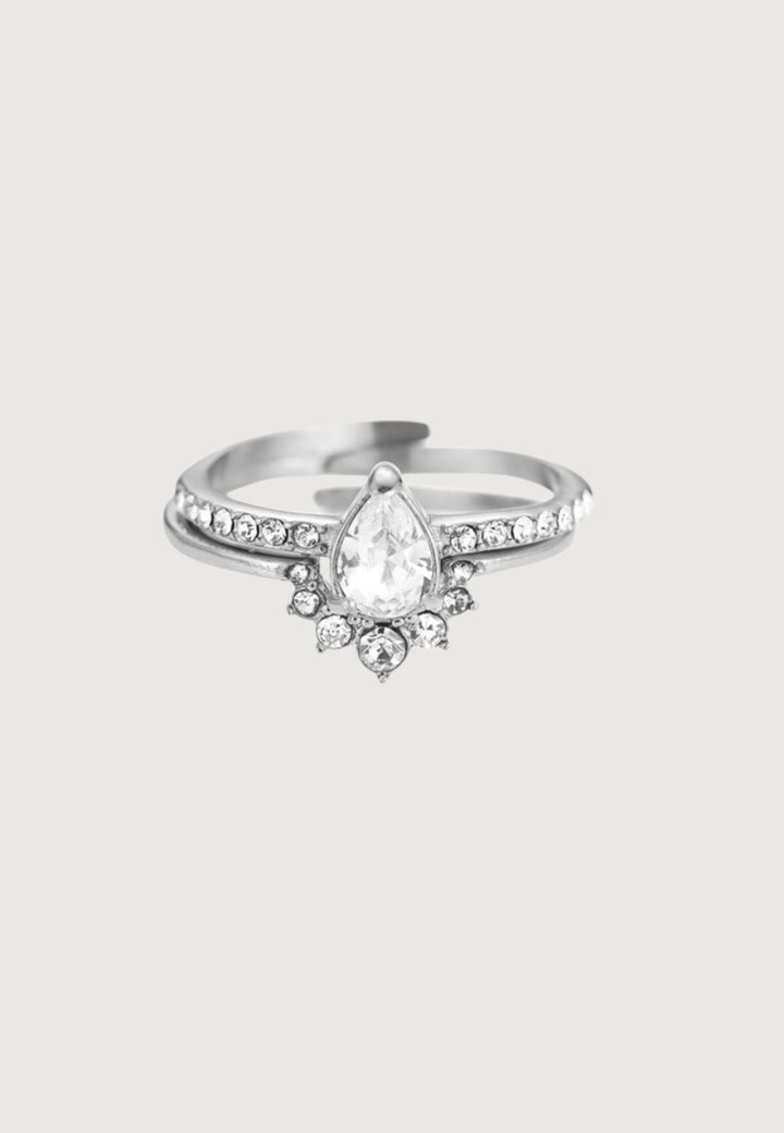 Doppelring Diamond Crown