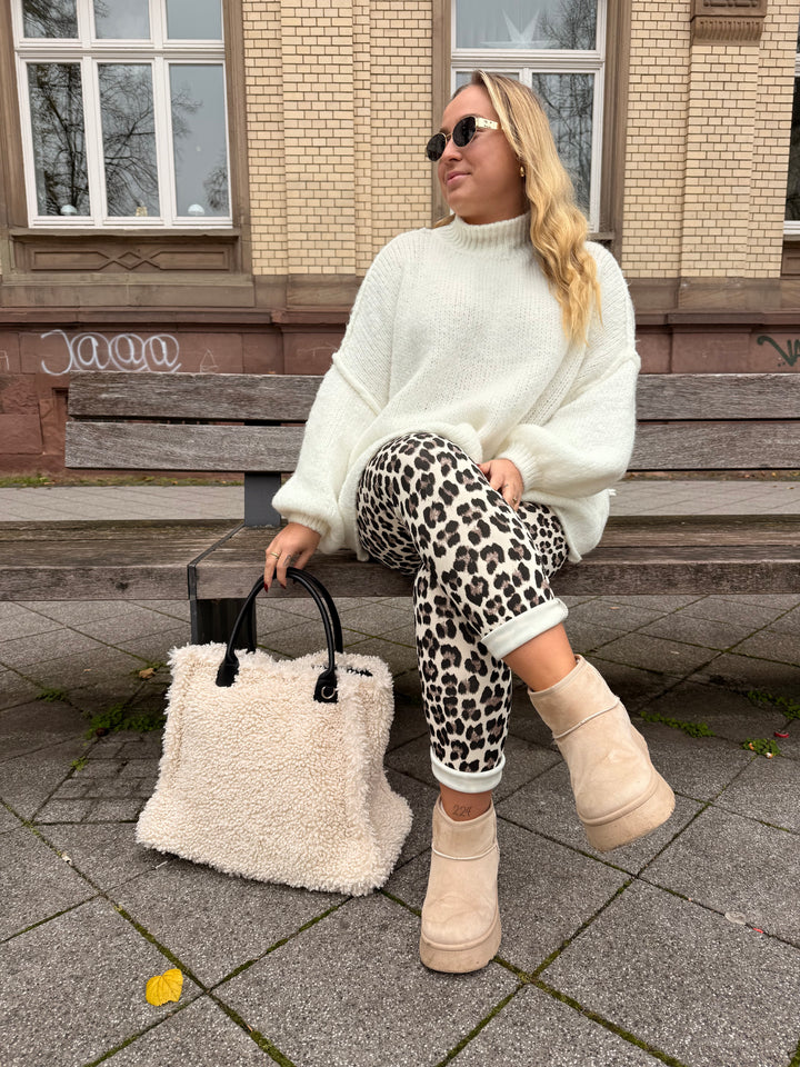 Leggings mit Leoprint Cassy