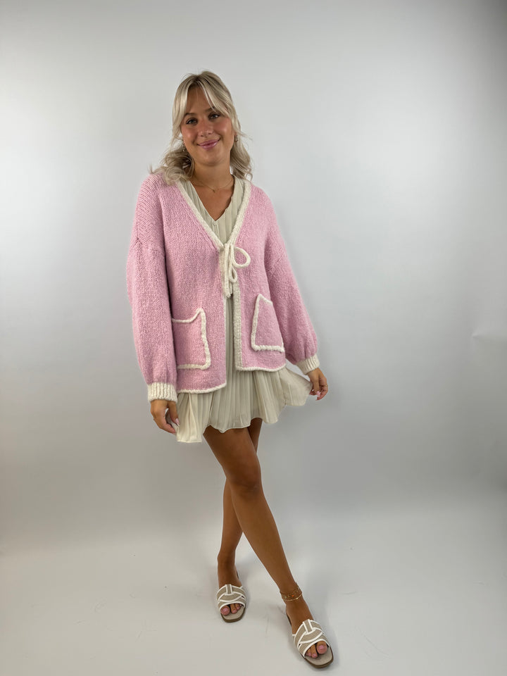 Oversize Cardigan Pretty Pastell