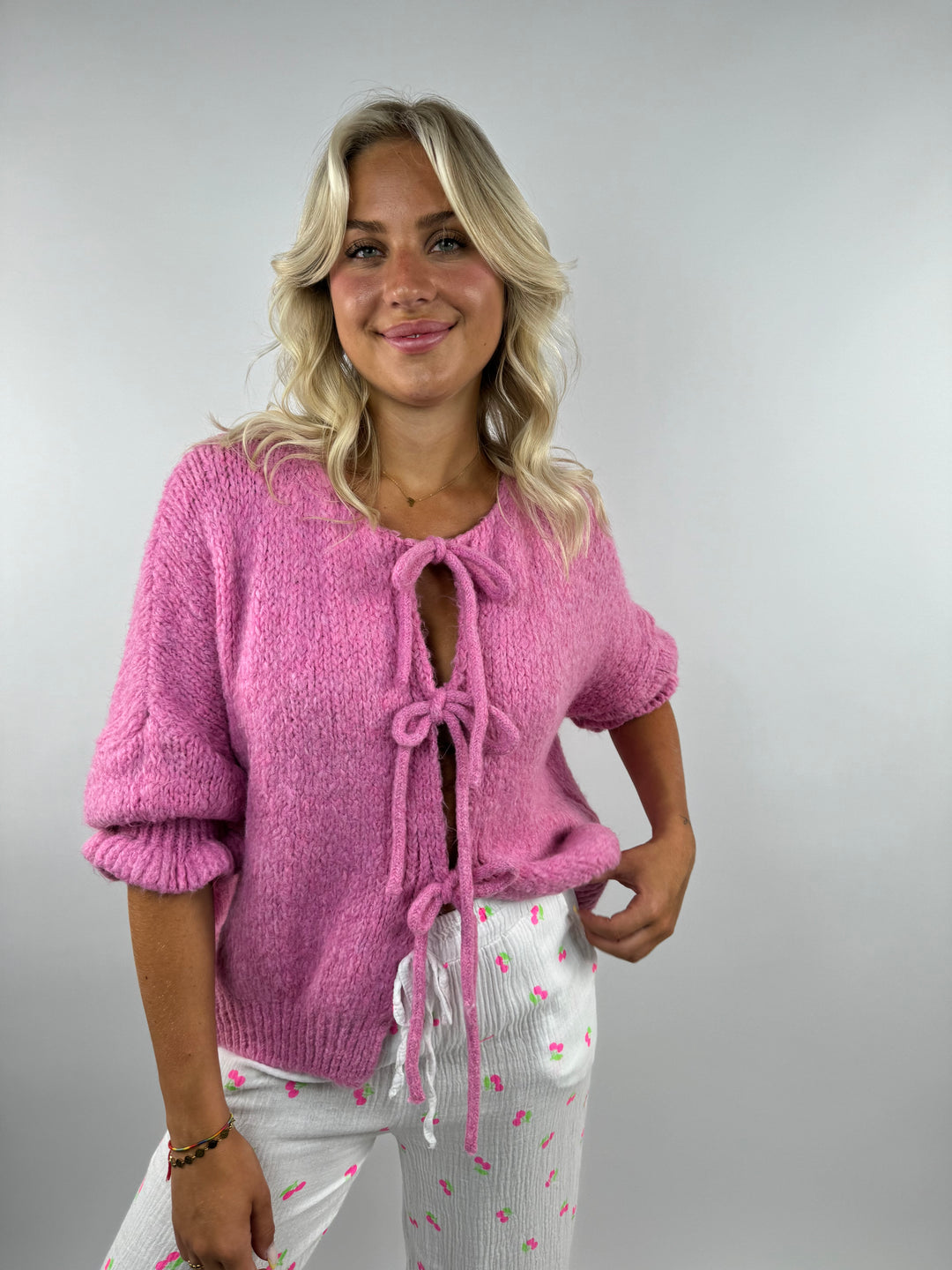 Cardigan mit Schleifen Lilly (3/4-Arm)