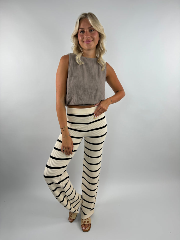 Lange gestreifte Hose Sandy Stripes