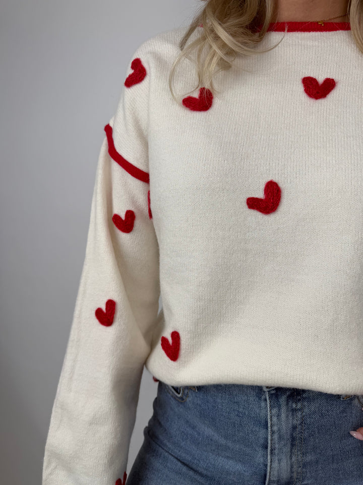 Pullover Cozy Hearts