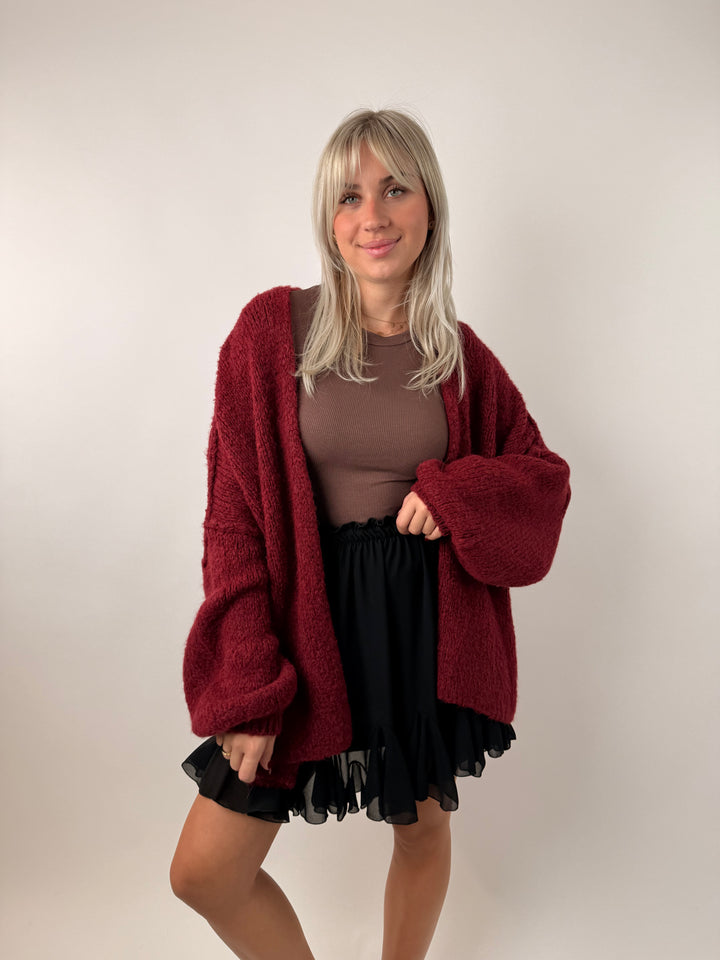 Kurzer Oversize Cardigan Super Cozy