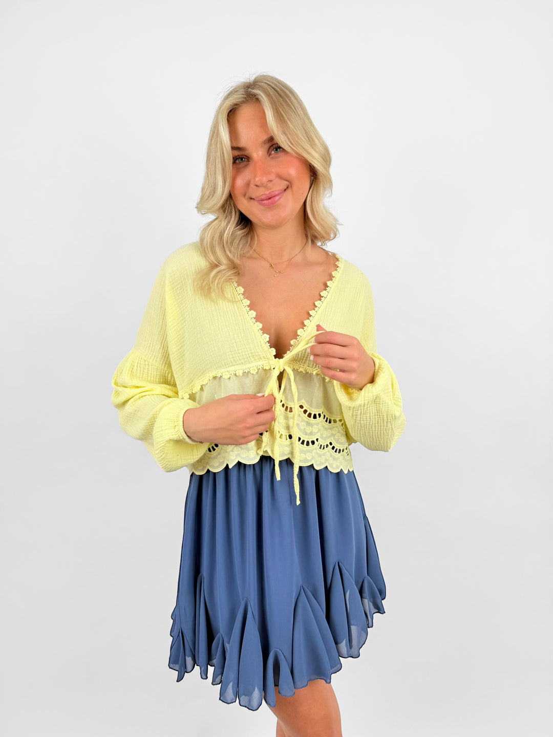 Musselinbluse Sweet Ruffles