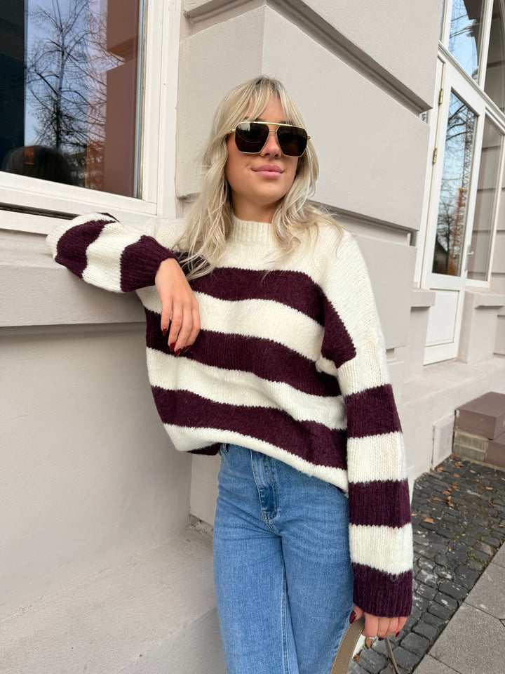 Gestreifter Pullover Wide Stripes