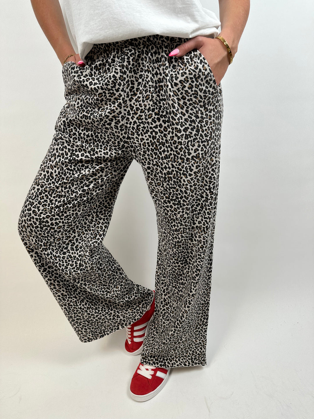 Lange Jersey Hose mit Leoprint