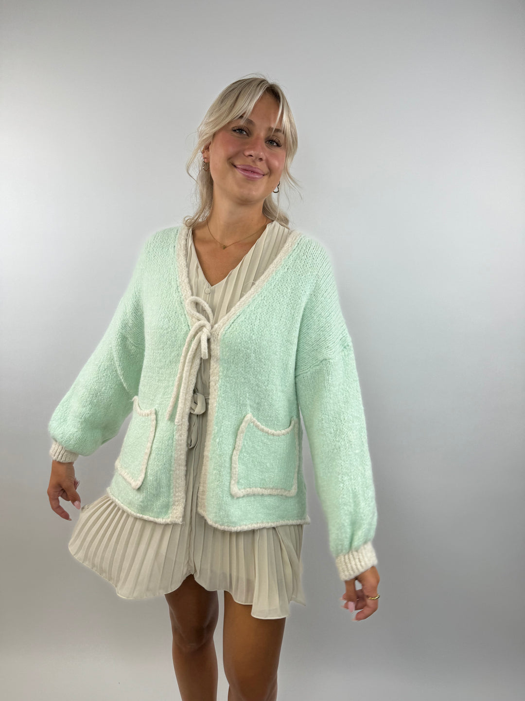 Oversize Cardigan Pretty Pastell