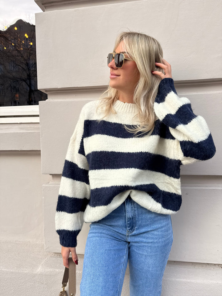 Gestreifter Pullover Wide Stripes