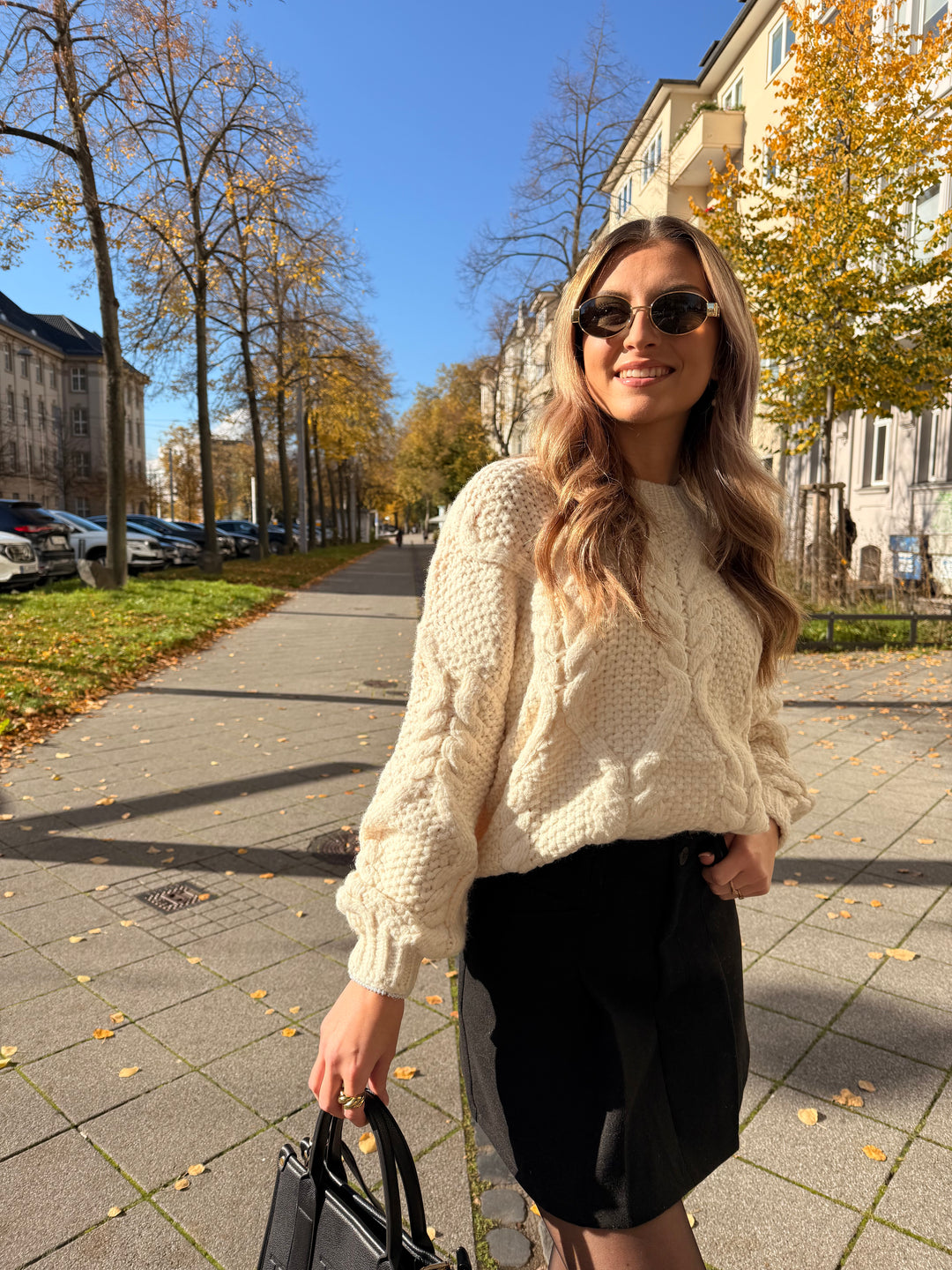 Pullover mit groben Zopfmuster Nancy