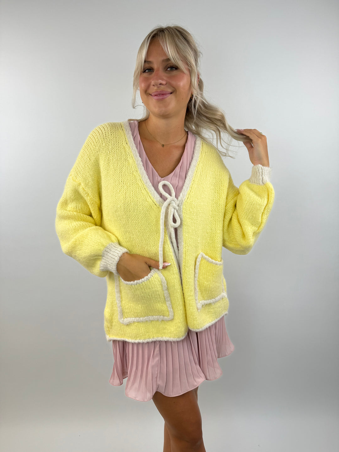 Oversize Cardigan Pretty Pastell