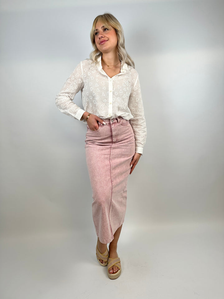 Langer Jeansrock Rosy