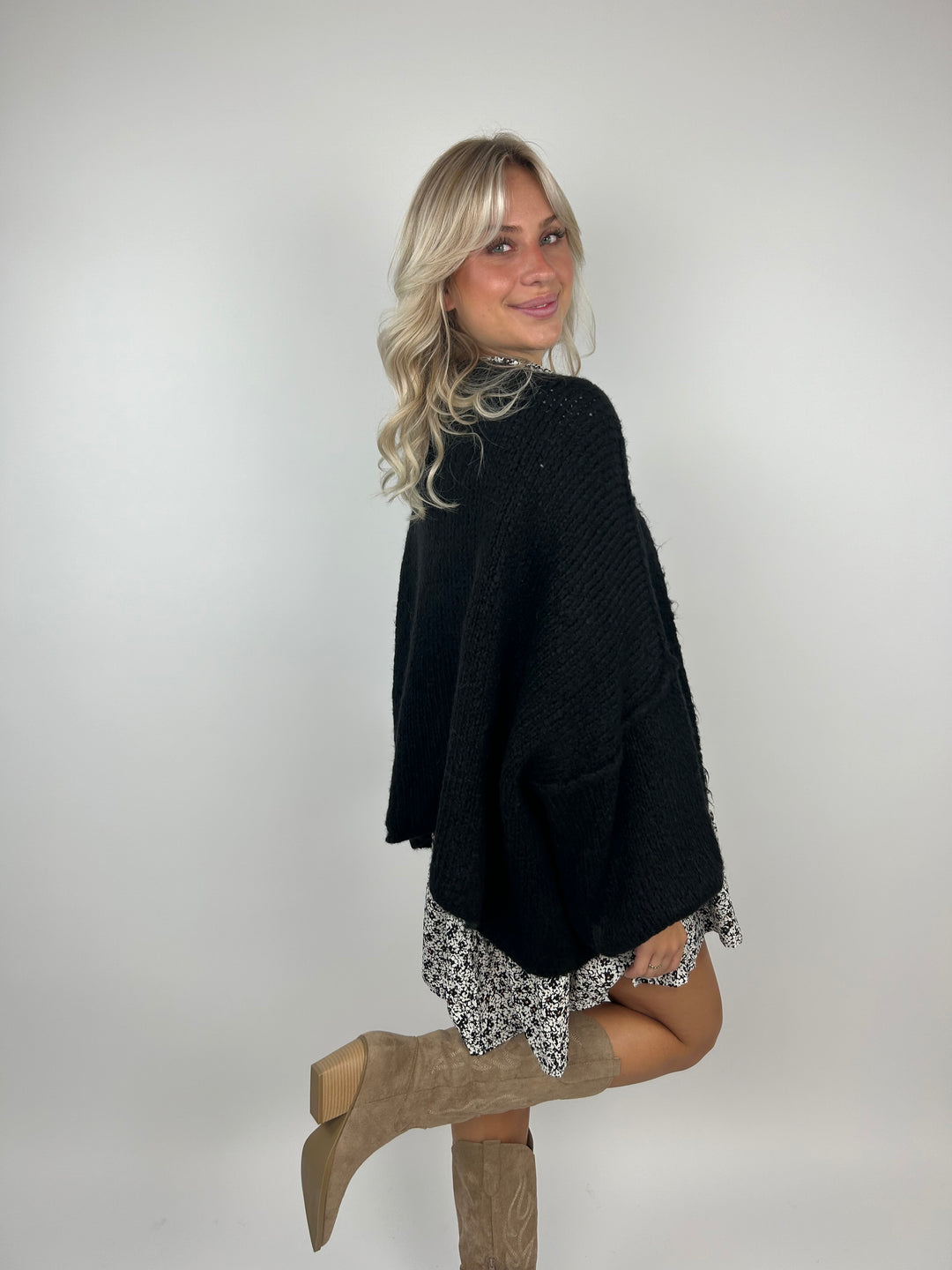 Kurzer Oversize Cardigan Super Cozy