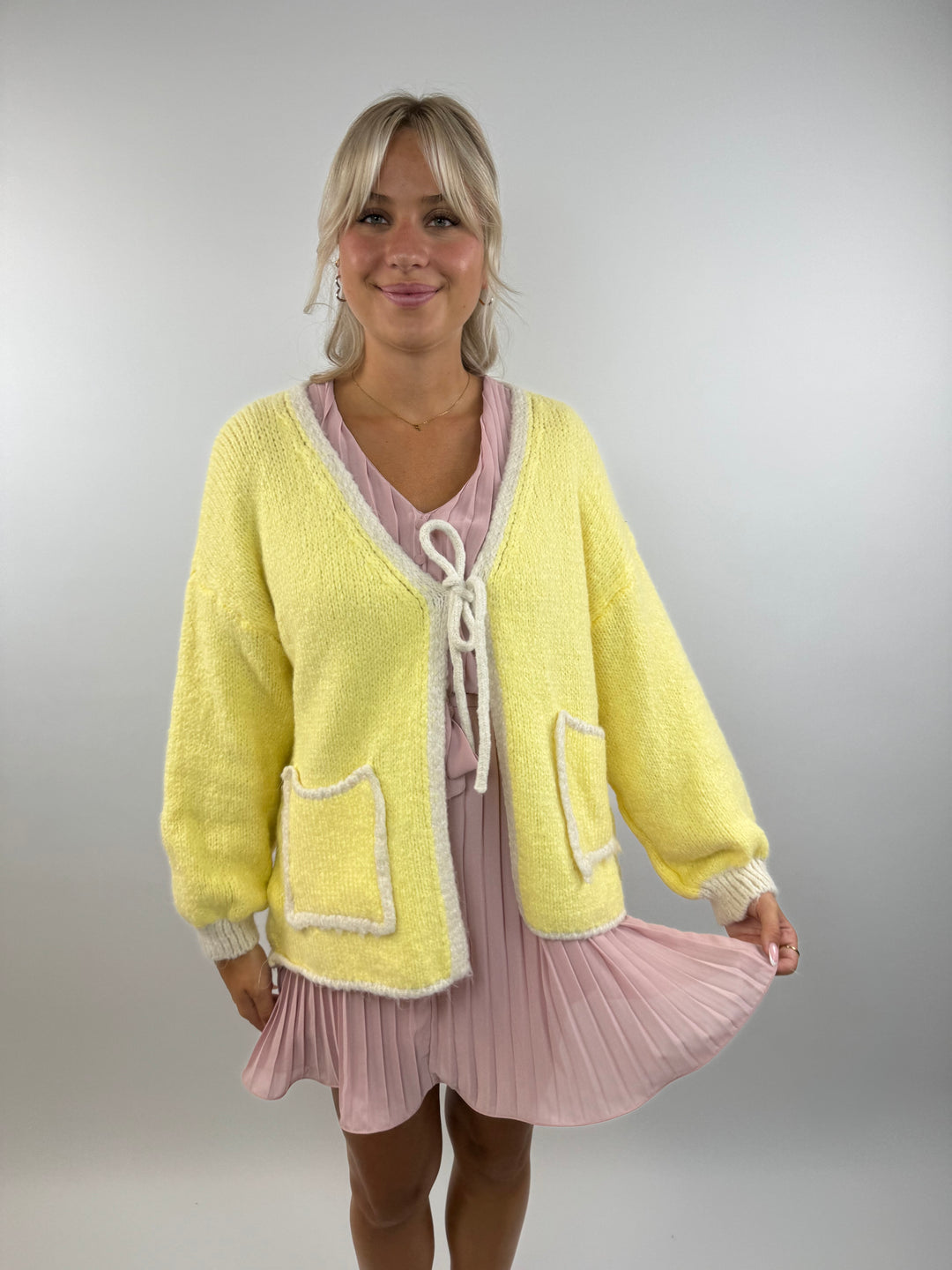 Oversize Cardigan Pretty Pastell