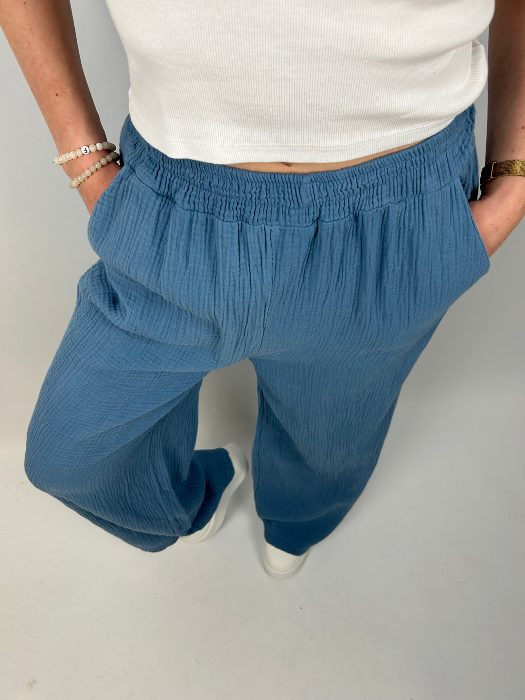 Lange Musselinhose Casual