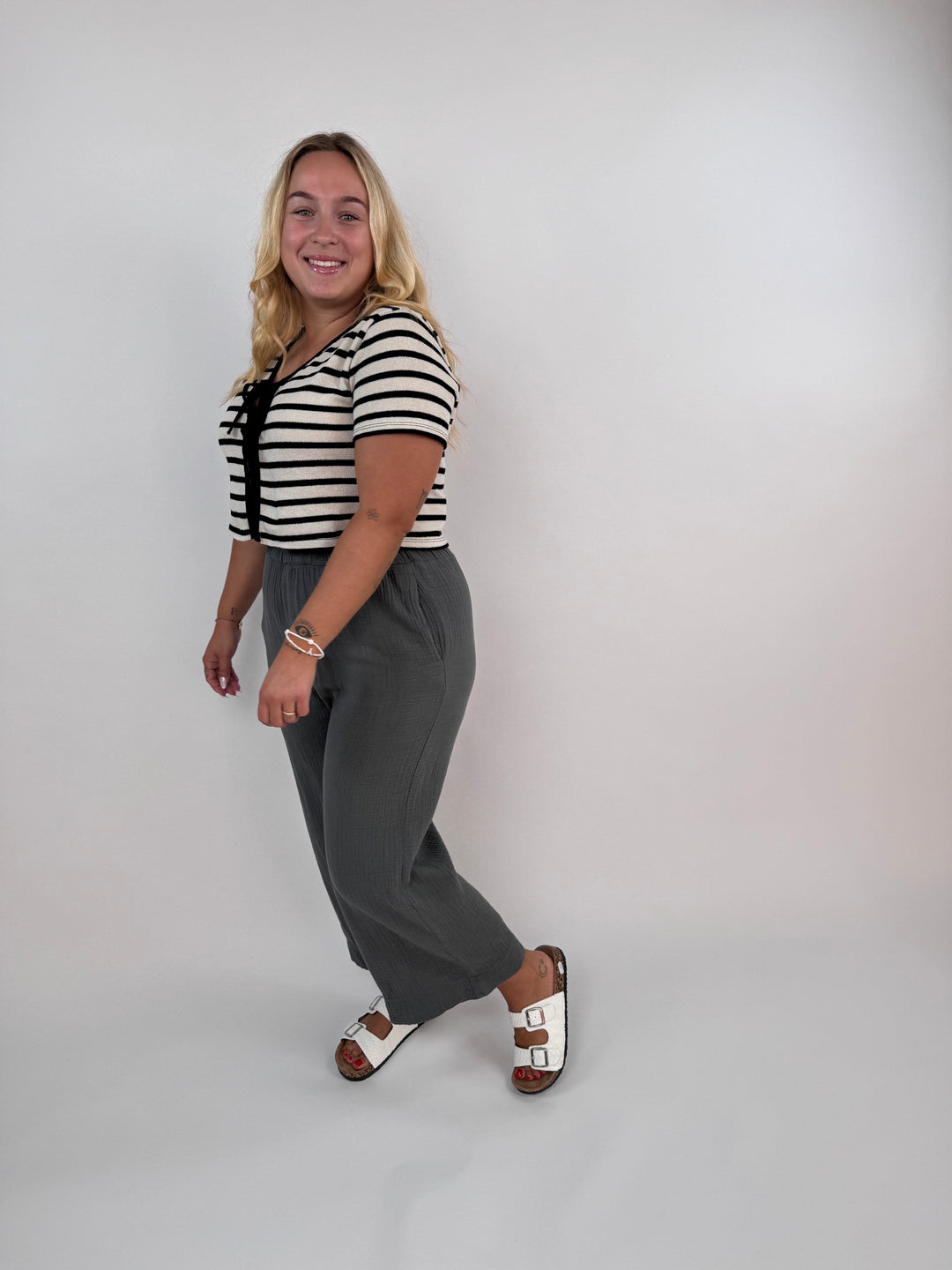 3/4 Musselinhose Casual