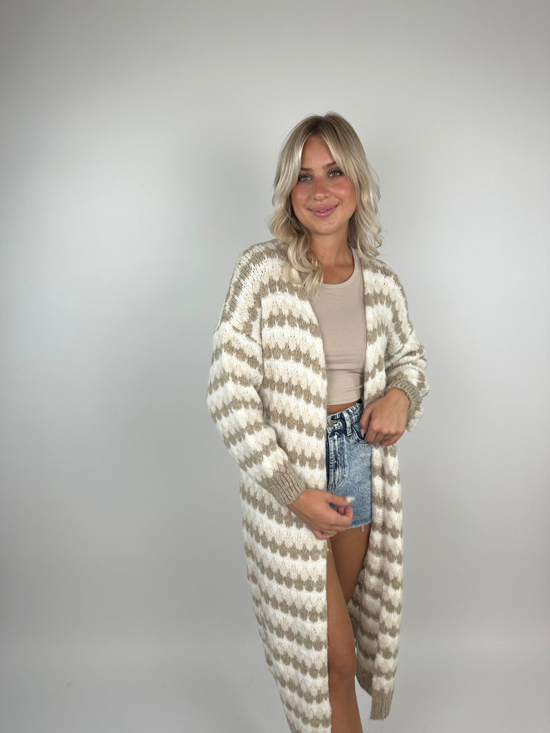 Langer Strickcardigan Jola