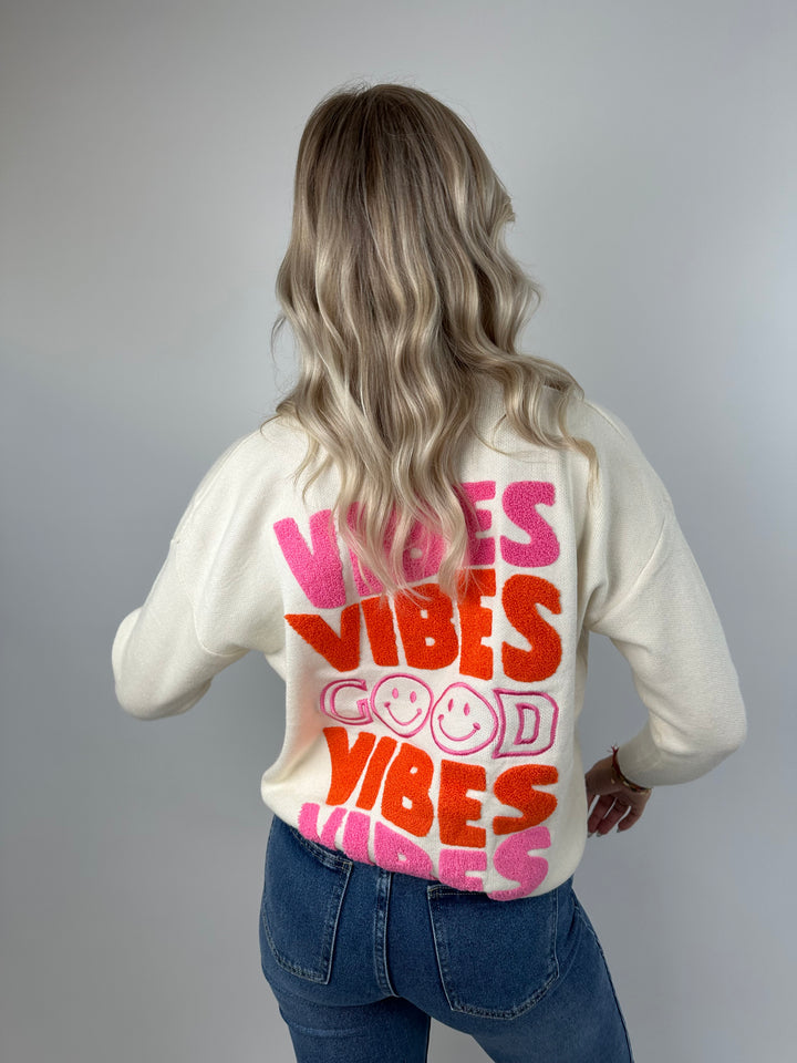 Oversize Pullover Good Vibes