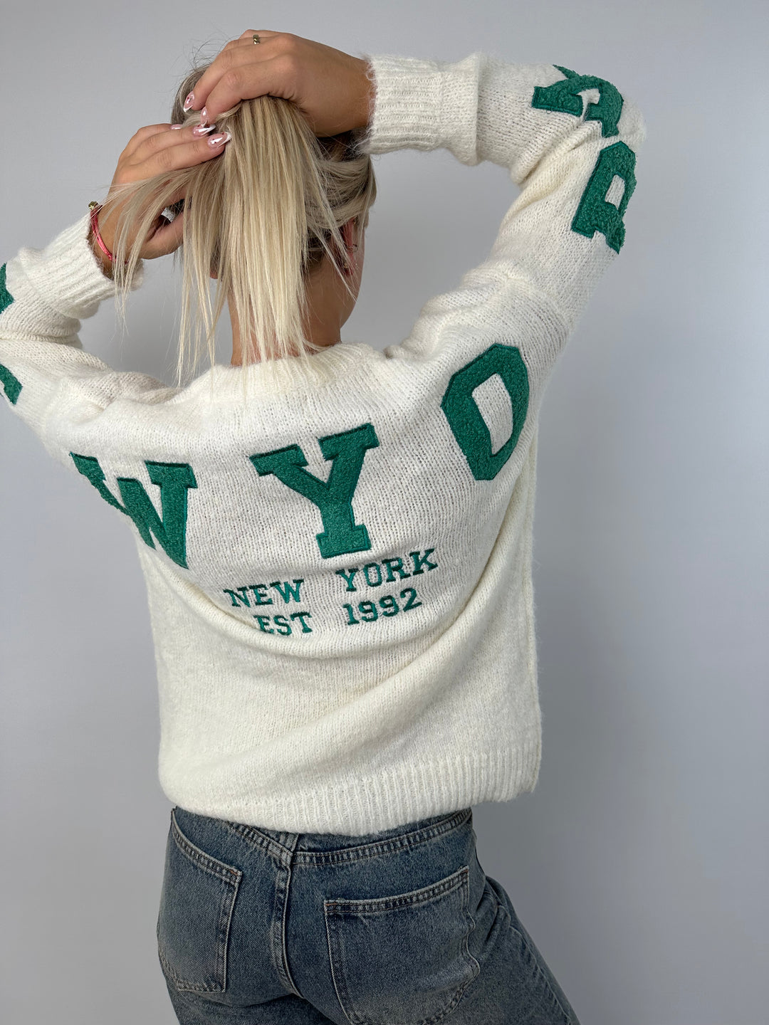 Pullover Green New York