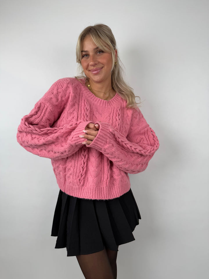 Pullover mit Zopfmuster Kayla