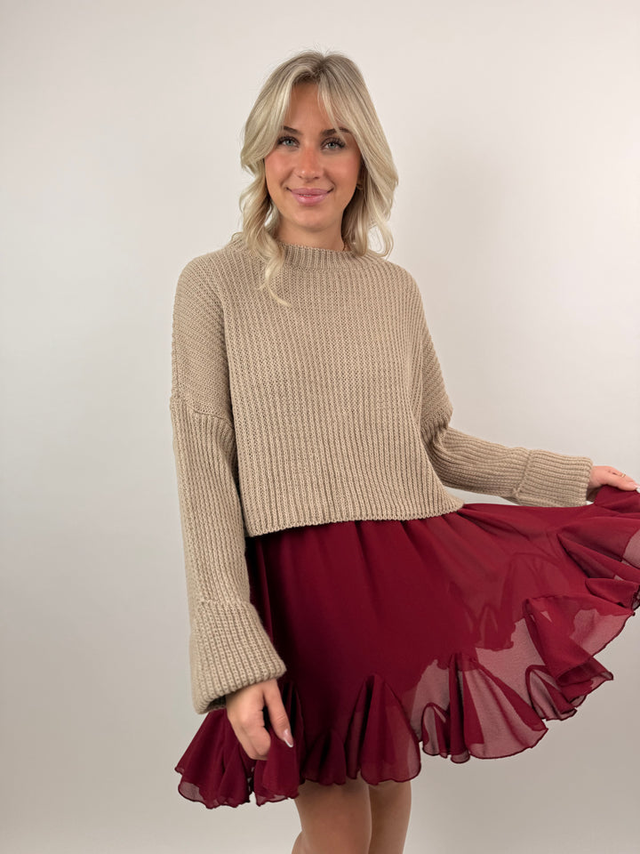 Cropped Strickpullover Emilia