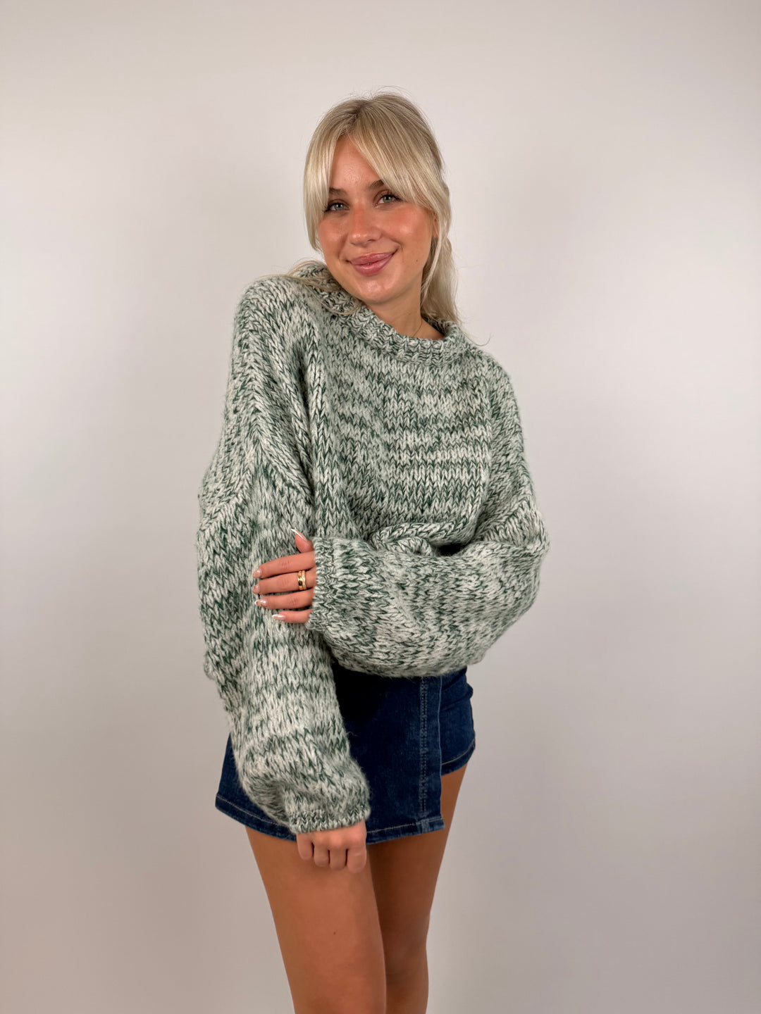 Melierter Strickpullover Hampton