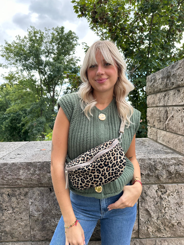 Crossbody Bag mit Leoprint Wild Autumn