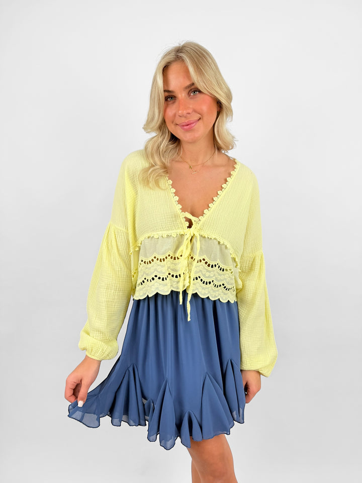 Musselinbluse Sweet Ruffles