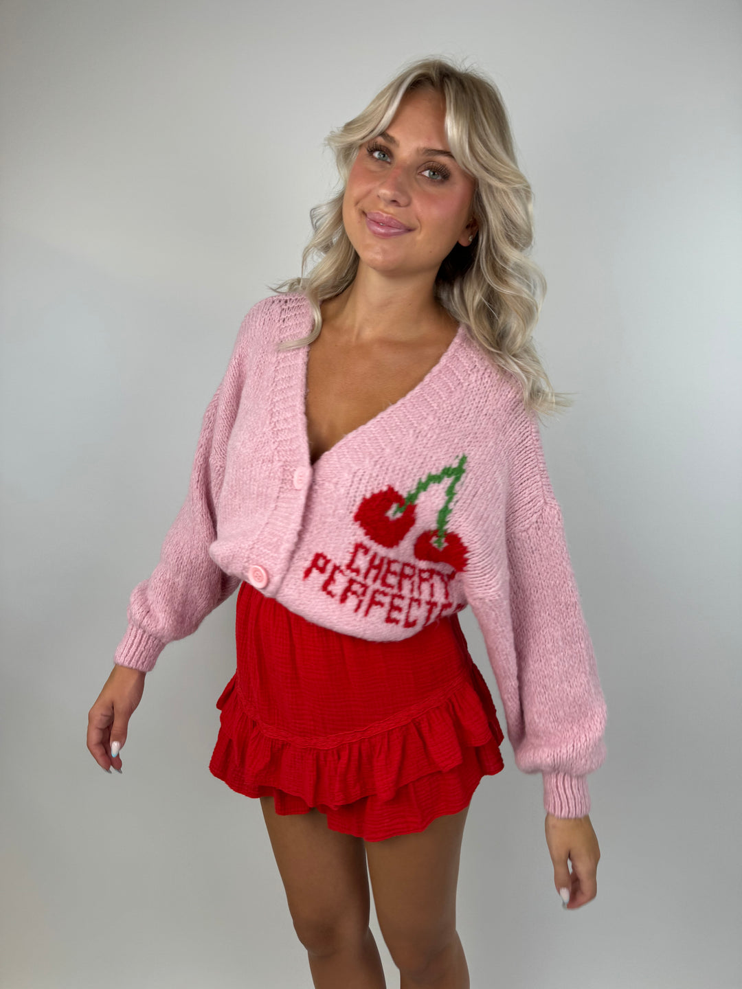 Oversize Cardigan Cherry Perfector