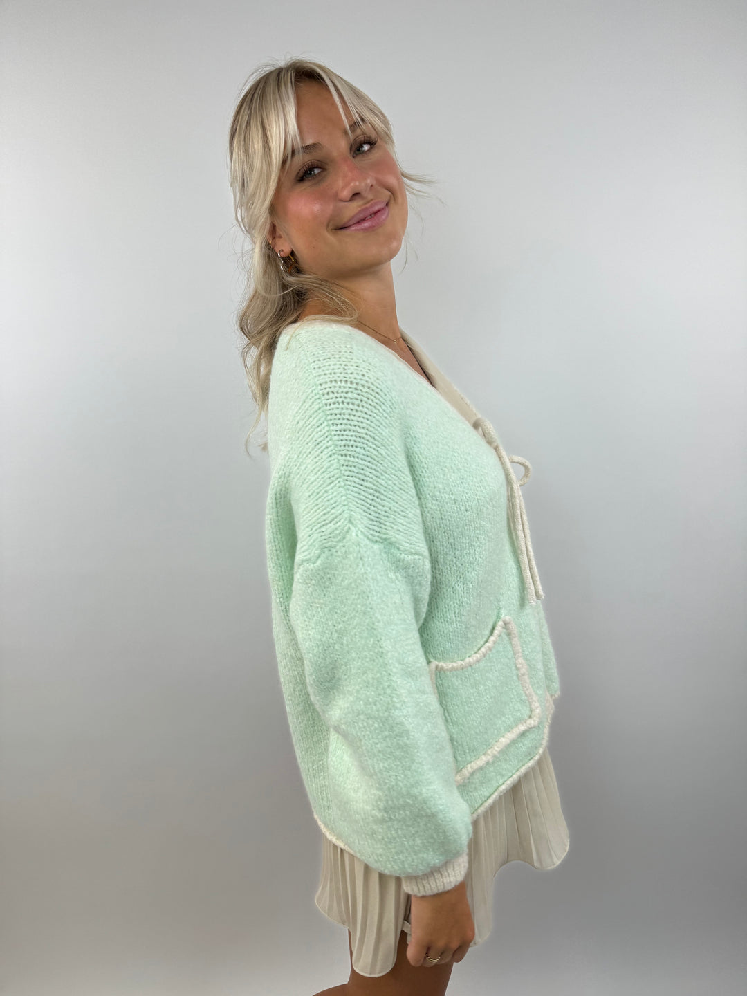 Oversize Cardigan Pretty Pastell