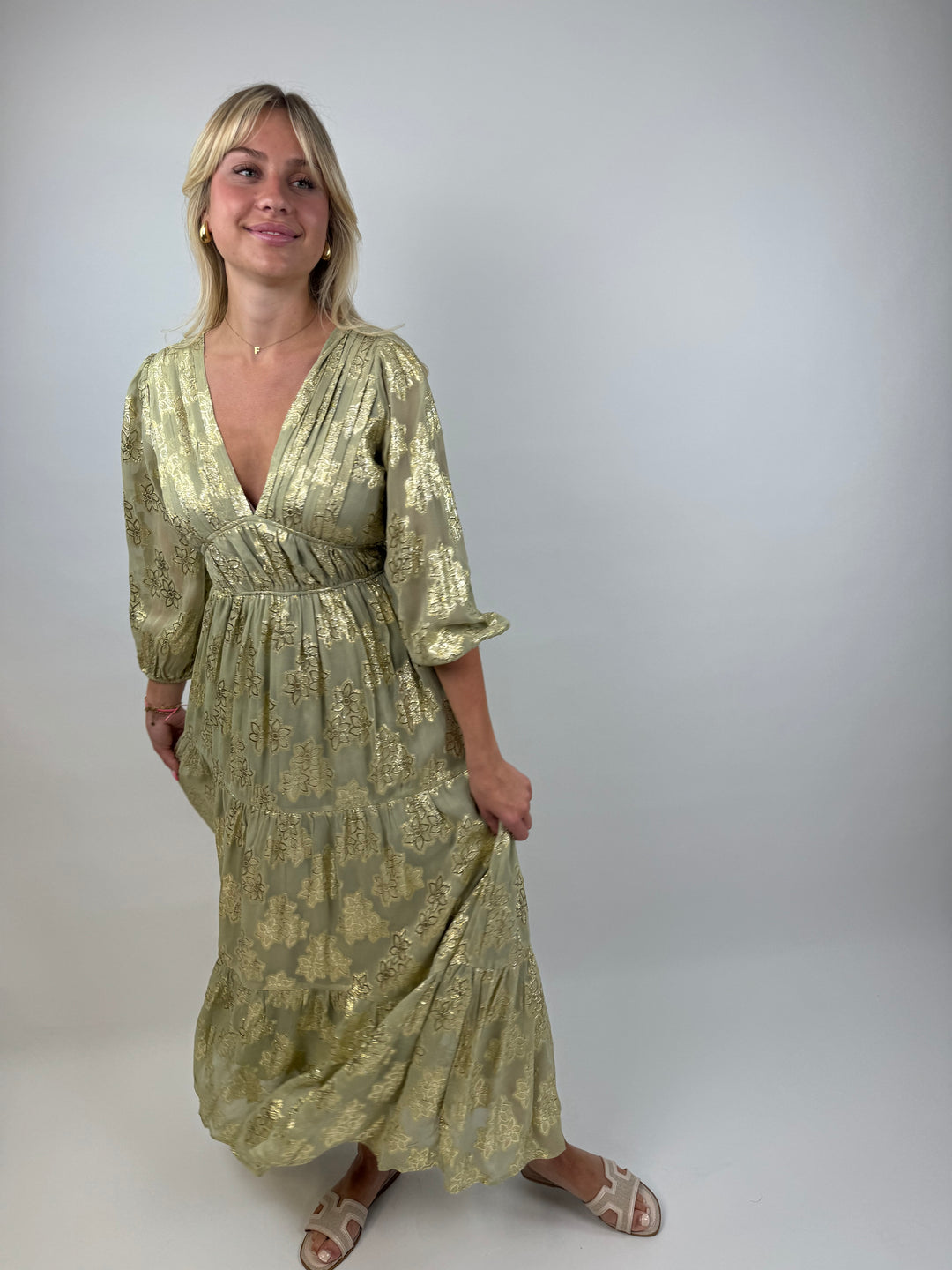 Langes Kleid Golden Summernights