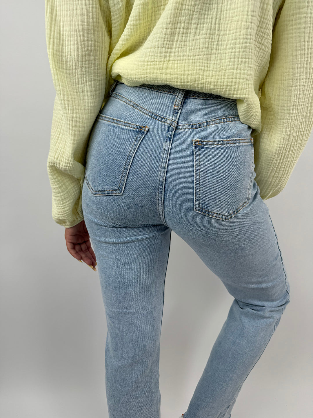 Straight Fit Jeans Beauty Blooms