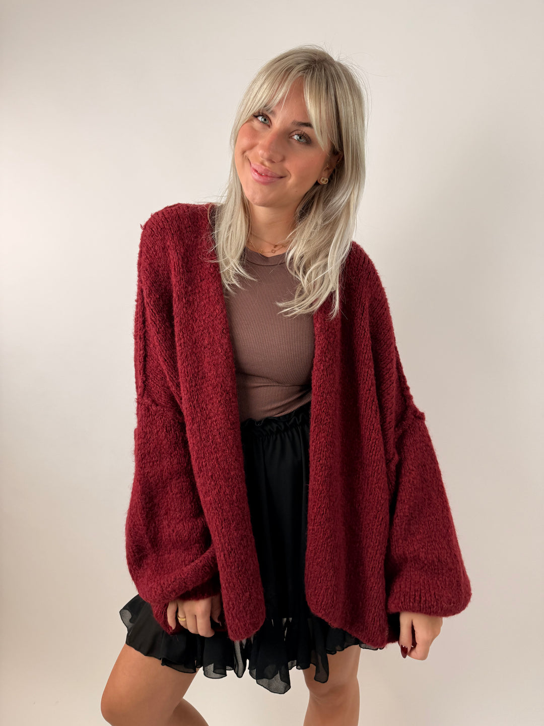 Kurzer Oversize Cardigan Super Cozy