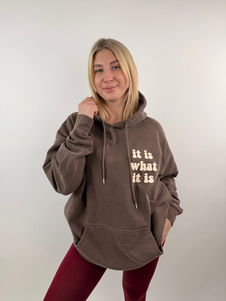 Oversize Hoodie "It is what it is"