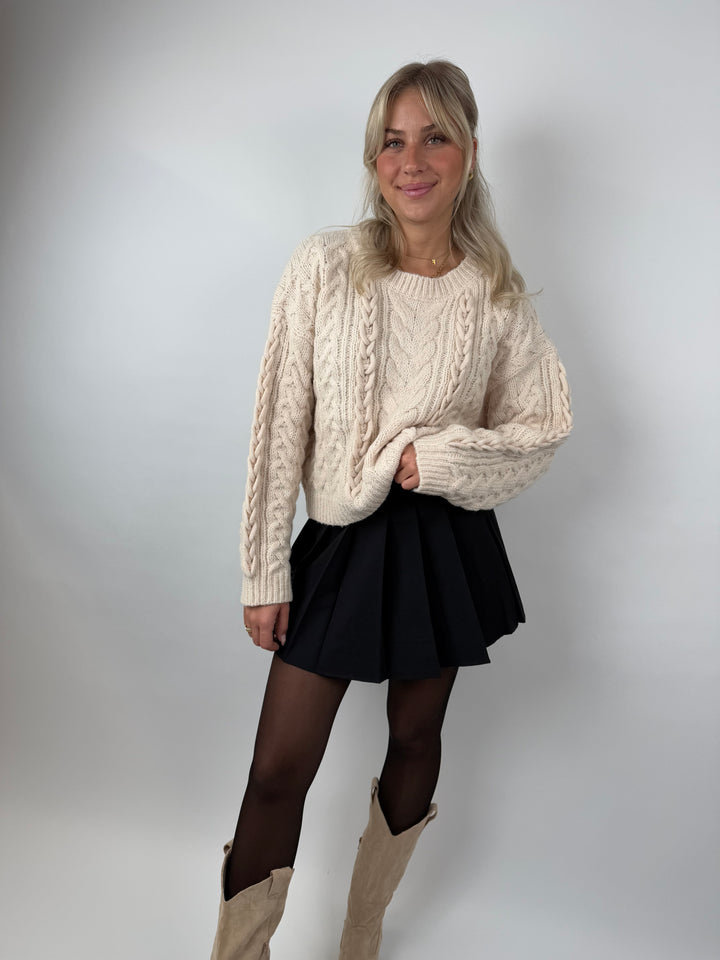 Pullover mit Zopfmuster Kayla